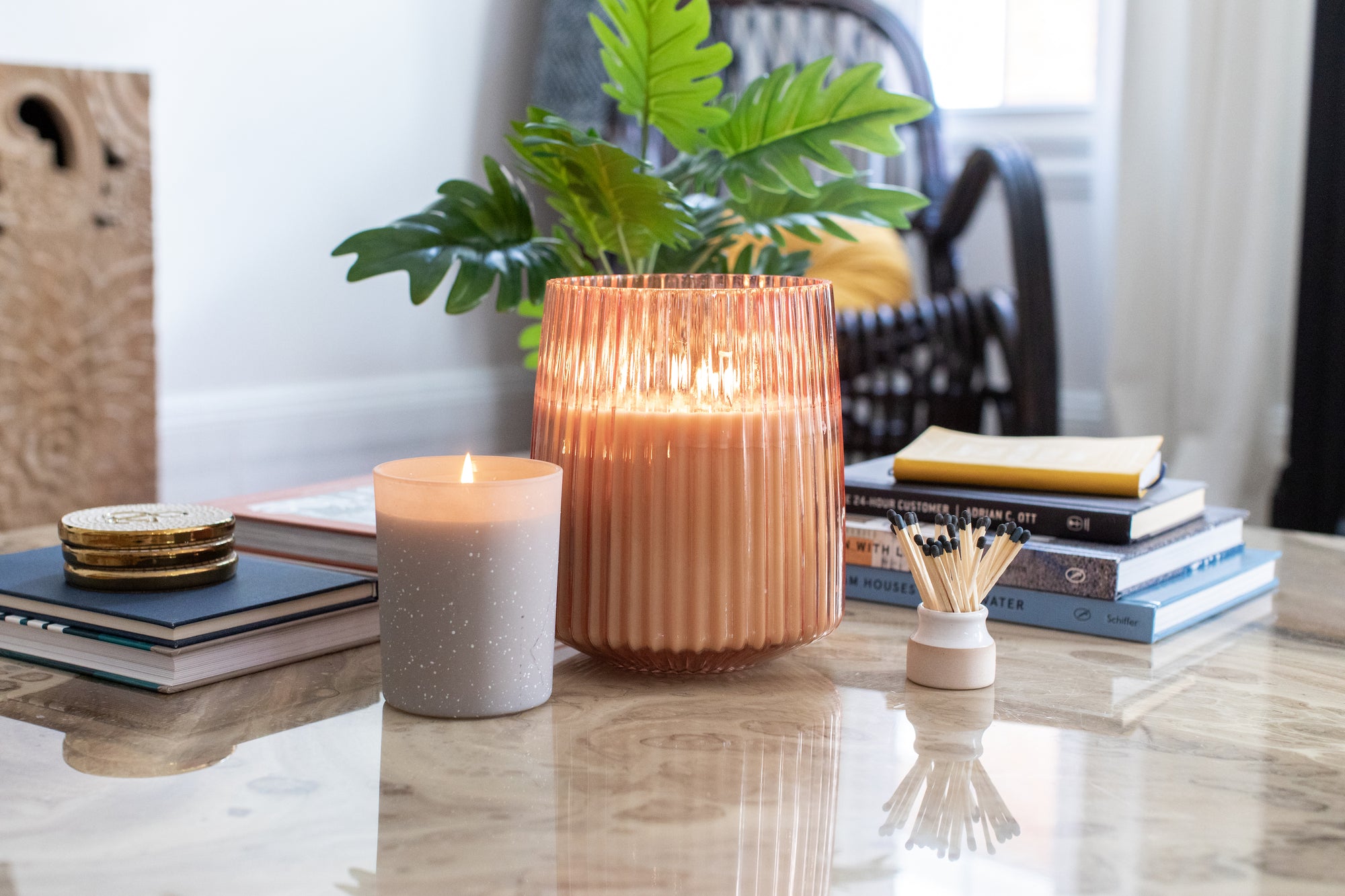 scented candle decor