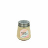 A petite 3.5 oz (99g) Sweet Grace Collection Candle #078 by Bridgewater Candle in a glass jar with silver lid. The pastel geometric label and light beige soy-blend wax add a stylish touch.