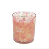 The Bridgewater Candle Sweet Grace Pink Bow Candle features soy-blend wax in a glass jar decorated with pink and white bows. The label displays "Sweet Grace" against a plain white background.