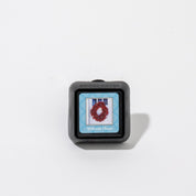 Square Auto Vent Clip-Welcome Home featuring a red wreath on a blue door with the text Welcome Home at the bottom.